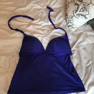 Purple tankini top